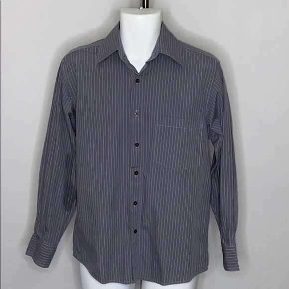 Eighty Eight Pinstripe Long Sleeve Button - Small - Picture 1 of 5